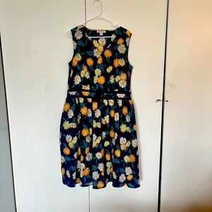 Floral Print Coldwater Creek A-line Summer Dress Size 1X